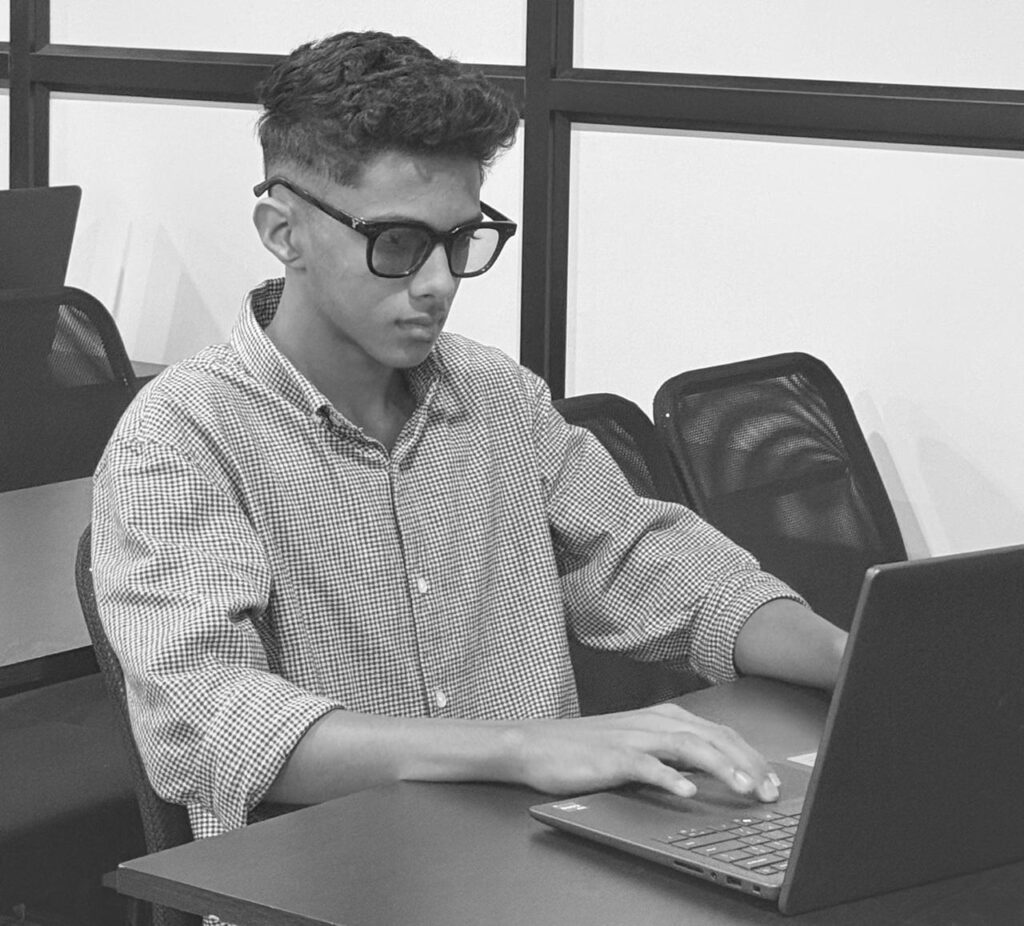 baground image a man using his laptop